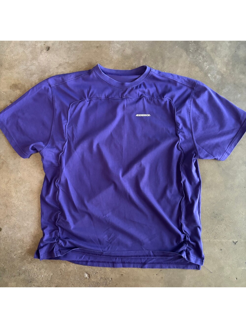 ADERerror Men Sz M/L 2022 Spring/Summer Purple T-Shirt